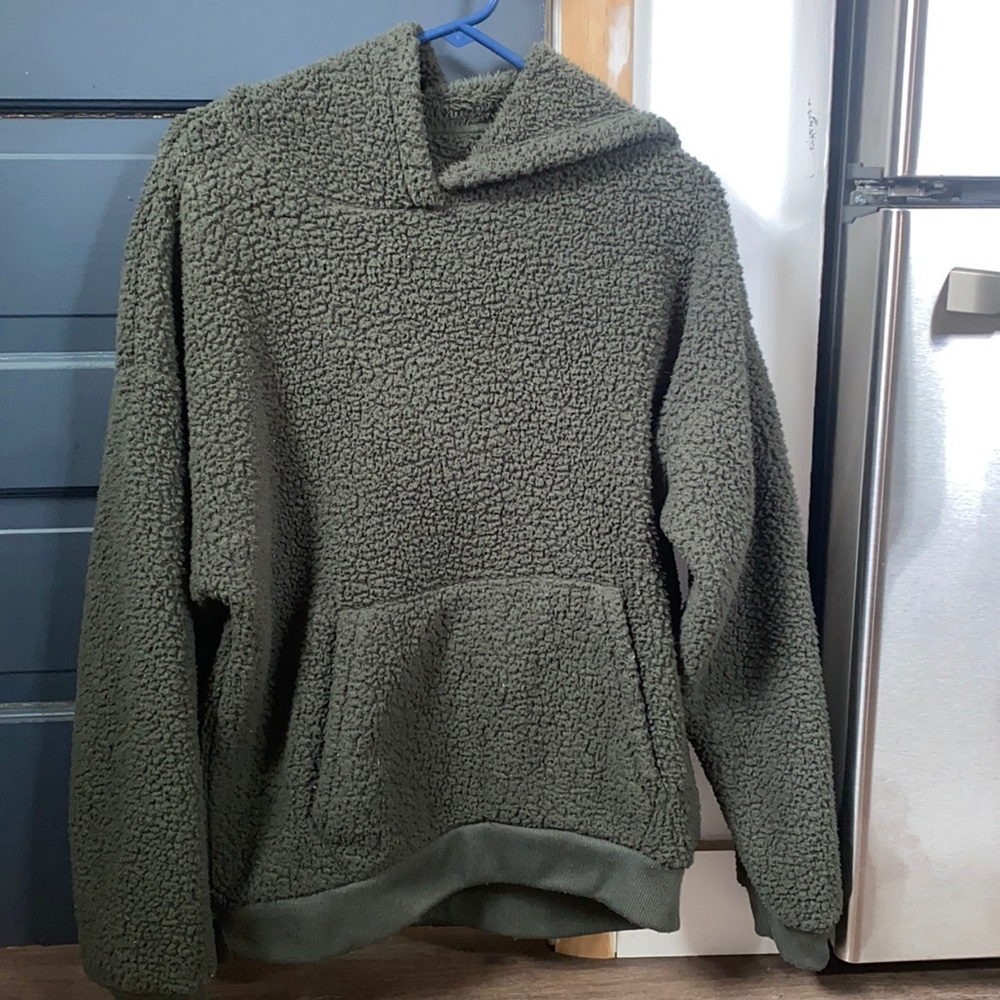 Fuzzy American Eagle hoodie